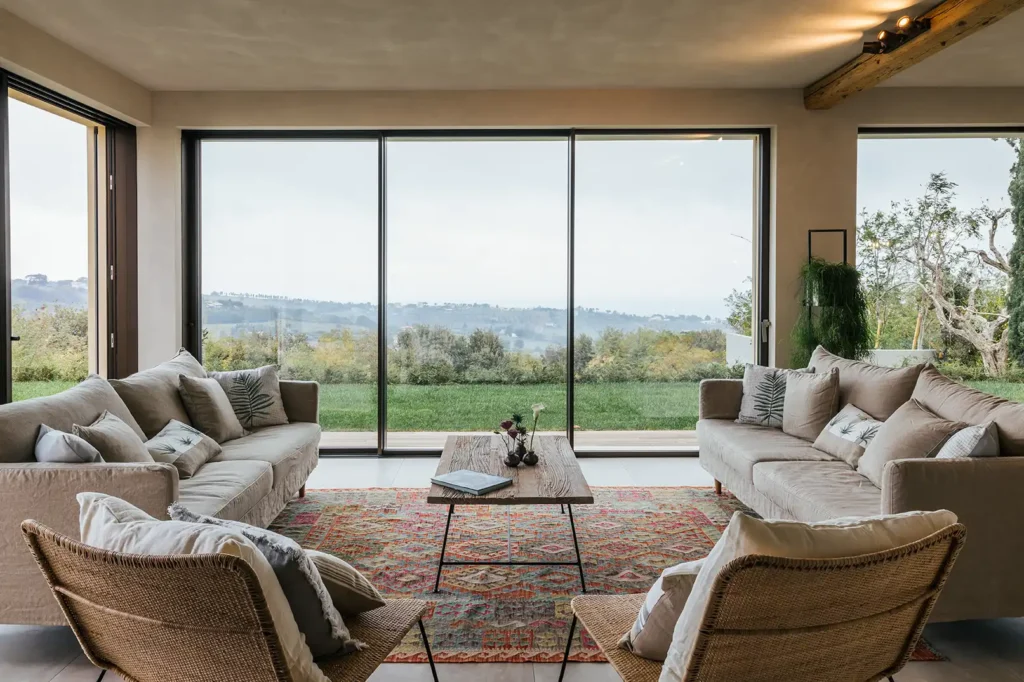 Ground floor open plan lounge_Villa Olivo_Photo credit Andrea Volpini
